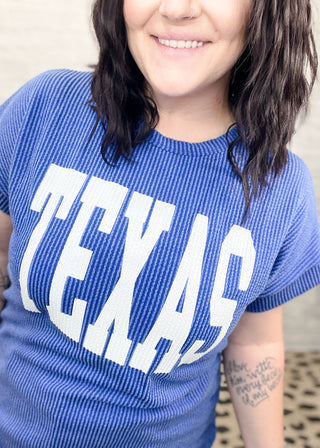 Royal Texas Ribbed Dolman Tee