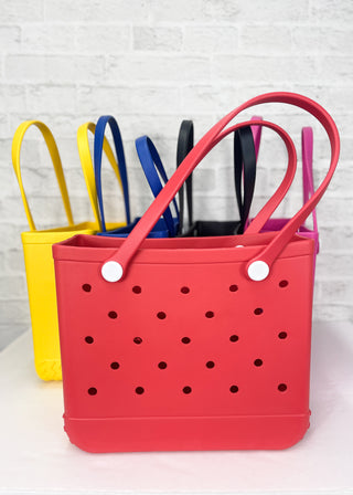 Yellow Rubber Jelly Tote Bag