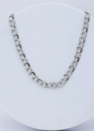 TJ-611 Silver Small Circle Chain