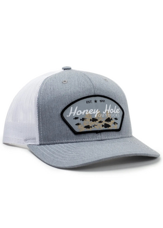 Snapback - Crappie Arch - Heather/White