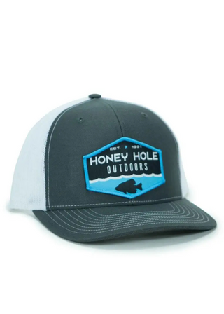 Snapback - Crappie Hex - Charcoal/White