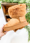 Snow Days Fur Ankle Boots - Camel - ALL SALES FINAL -