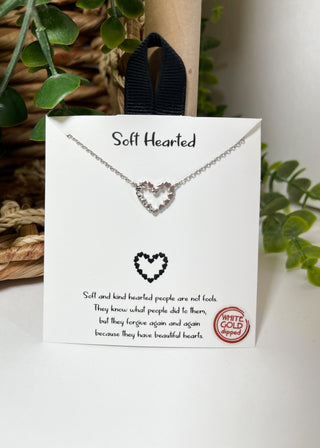 Soft Hearted Pendant Necklace