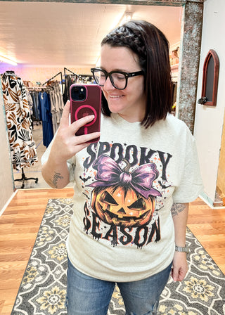 Spooky Season Pumpkin Graphic T-Shirt