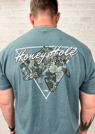 Spot That Bass Honey Hole Short Sleeve Tee