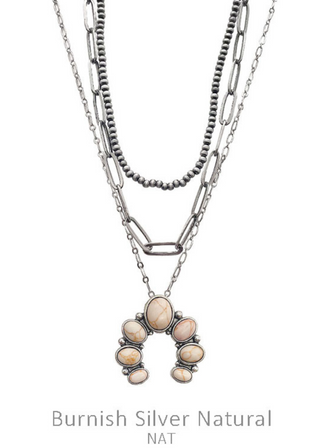 Squash Blossom Multi Layered Necklace