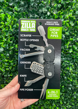 Stainless Steel Zilla Multi-Tool – 6-in-1 Pocket Powerhouse