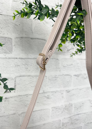 Stone Chevron Quilted Crossbody