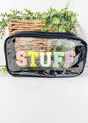 Stuff Chenille Patch Clear Bag