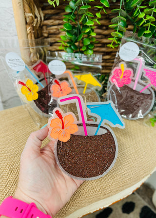 Summer Coconut Umbrella Car Freshie - Beach Bum