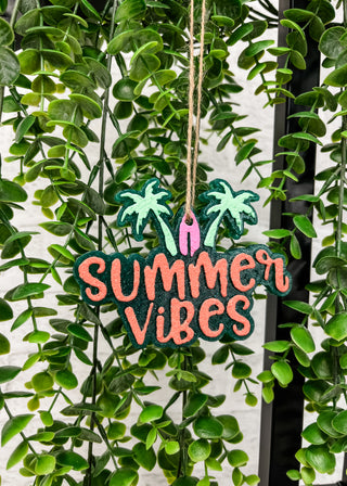 Summer Vibes Car Freshie - Tropical Leather