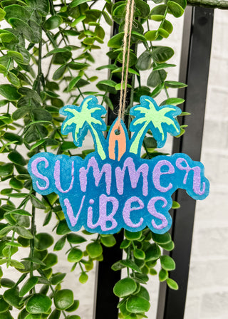 Summer Vibes Car Freshie - Tropical Leather