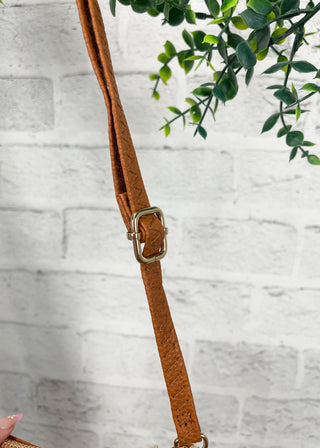 Tan Compact Multi Pocket Crossbody Bag