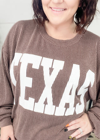 Texas Graphic Corded Sweatshirt | S-L