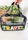 Travel Chenille Patch Clear Bag