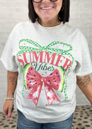 Watermelon Summer Vibes Graphic T-Shirt