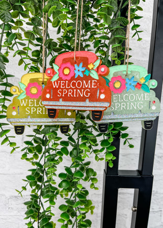Welcome Spring Truck Car Freshie - Amazing Grace
