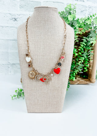 Whimsical Charm Link Necklace