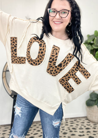 Wild About Love Oversized Top | S-XL