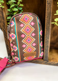 Wrangler Aztec Print Sling Bag