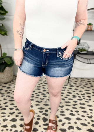 YMI Heavy Stitch Fray Shorts | 1-15