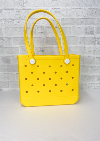 Yellow Rubber Jelly Tote Bag