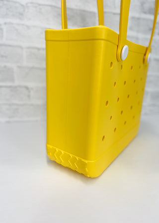 Yellow Rubber Jelly Tote Bag