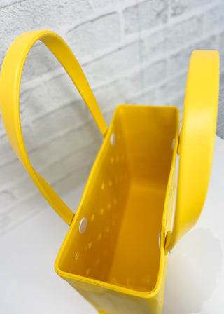 Yellow Rubber Jelly Tote Bag