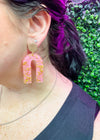 Andrea Glitter Arch Earrings