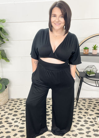 Secret To Keep Front Cutout Jumpsuit | S-3X