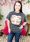 Brush Stroke Faith Cross Graphic T-Shirt