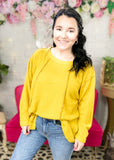 By Real Quick Waffle Knit Top