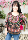 Call You Mine Bold Print Top