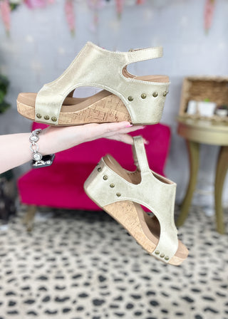 Corkys Carley Wedge - Antique Gold