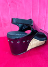 Corkys Carley Wedge - Black Patent
