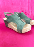 Corkys Carley Wedge - Olive Suede