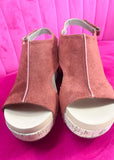 Corkys Carley Wedge - Rust Suede