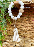 Clarkson Bead & Tassel Wrist Keychain