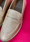 Corkys Bridget Loafer- Gold Glitter