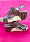Corkys Carley Wedge - Brown Croc