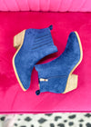 Corkys Keira Bootie - Navy Suede - ALL SALES FINAL -
