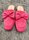 Corkys Margo Mule - Fuchsia Suede w/ Bow