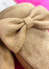 Corkys Margo Mule - Cognac Suede w/ Bow