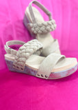 Corkys Pleasant Wedge - Camel Suede