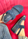 Corkys Pleasant Wedge - Navy Suede