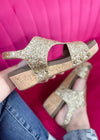 Corkys Refreshing Wedge - Gold Glitter