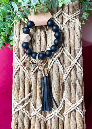 Daphne Bead & Tassel Wrist Keychain