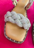 Corkys Don't Get It Twisted Sandal - Clear Rhinestones