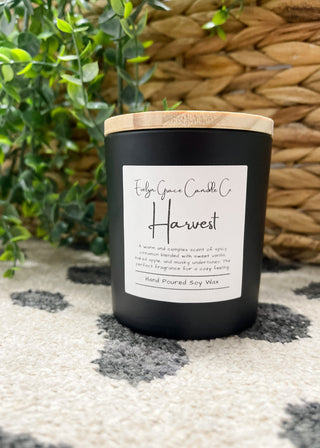 Seasonal 8oz Soy Wax Candle - Evelyn Grace Candle Co.