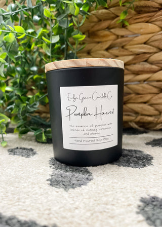 Seasonal 8oz Soy Wax Candle - Evelyn Grace Candle Co.